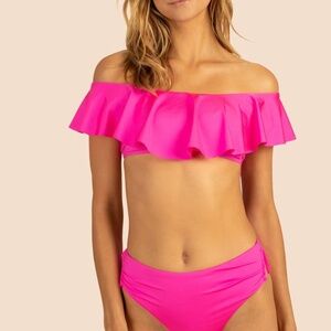 Trina Turk Monaco Solids off the Shoulder Bandeau Set